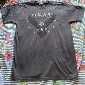 USAF Gray Graphic T-Shirt- NEW